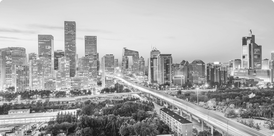 Skyline of a city