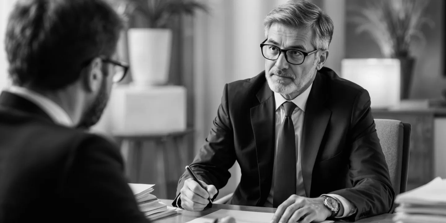 HR manager having discussion with employee