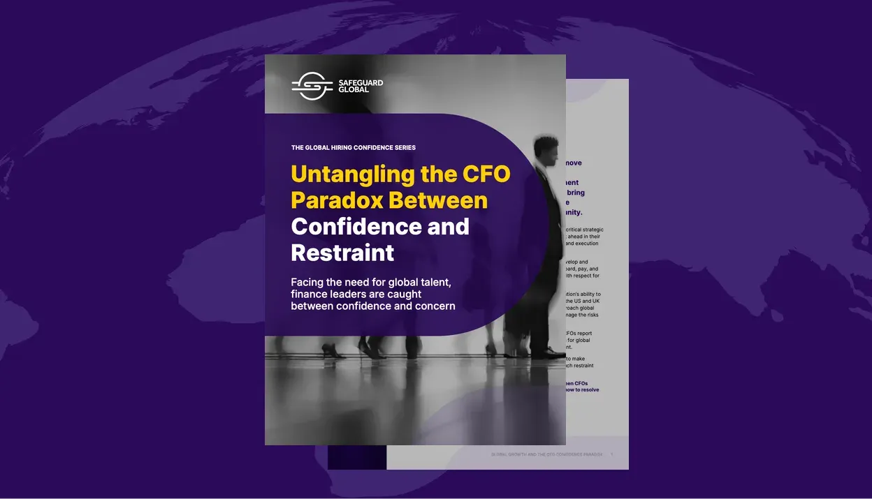 Cover of a report titled 'Untangling the CFO Paradox Between Confidence and Restraint'.