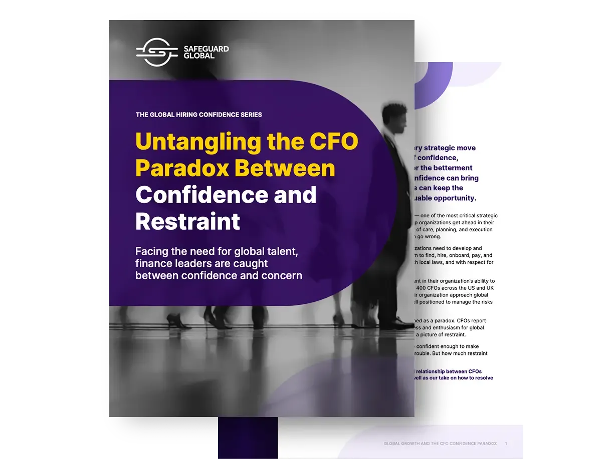 Cover of a report titled 'Untangling the CFO Paradox Between Confidence and Restraint'.